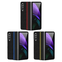 for samsung galaxy z fold 3 5g case protective cover mirror clear view pu anti fall shell phone case cover for galaxy z fold3 5g