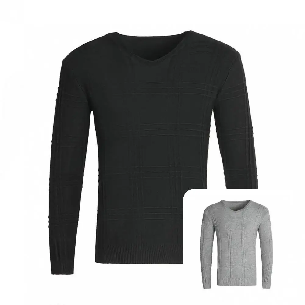 

Terrific Men Sweater Thermal Anti-shrink Sweater Casual Men Sweater for Home Autumn Sweater