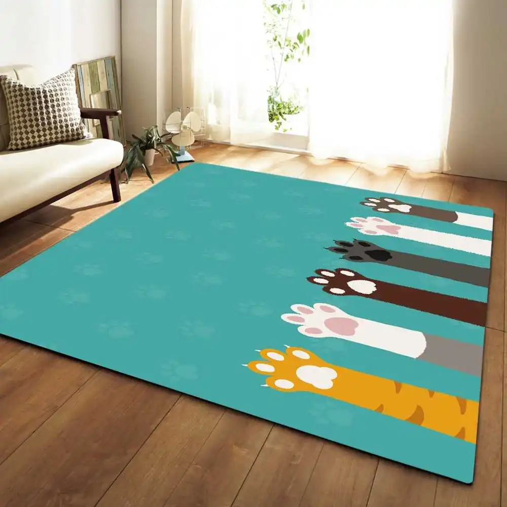 

3d large living room carpets children's room romantic pink hallway decorative carpet and living room mat nightstand