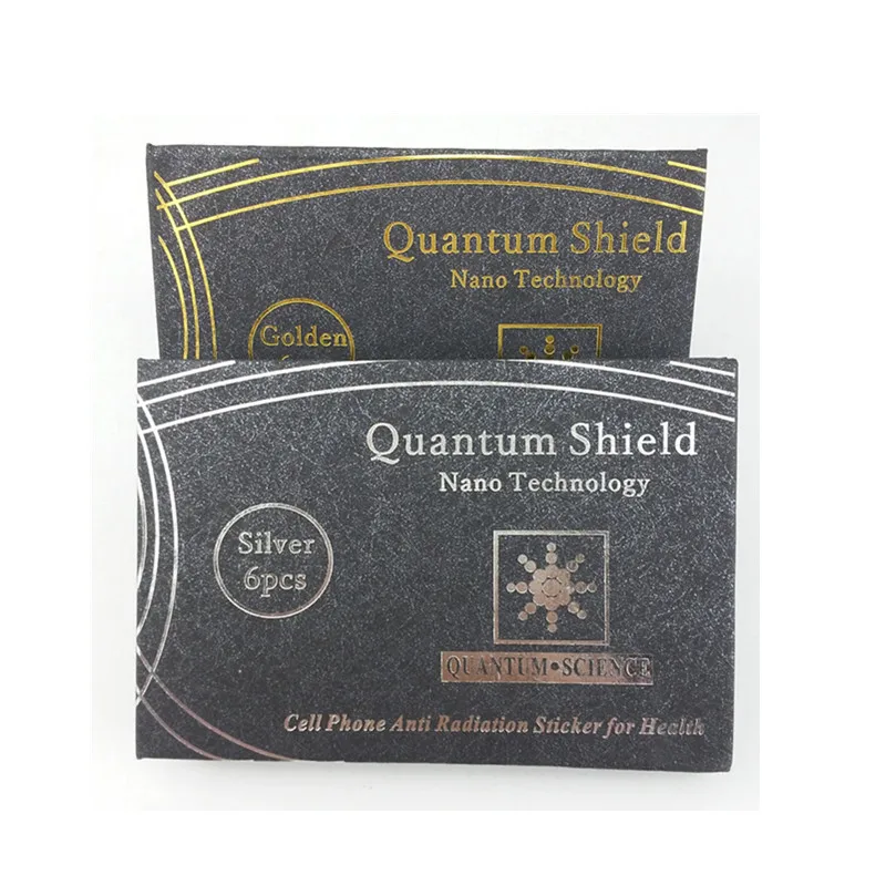 Серебристые/золотистые наклейки с отрицательными ионами защита от излучения