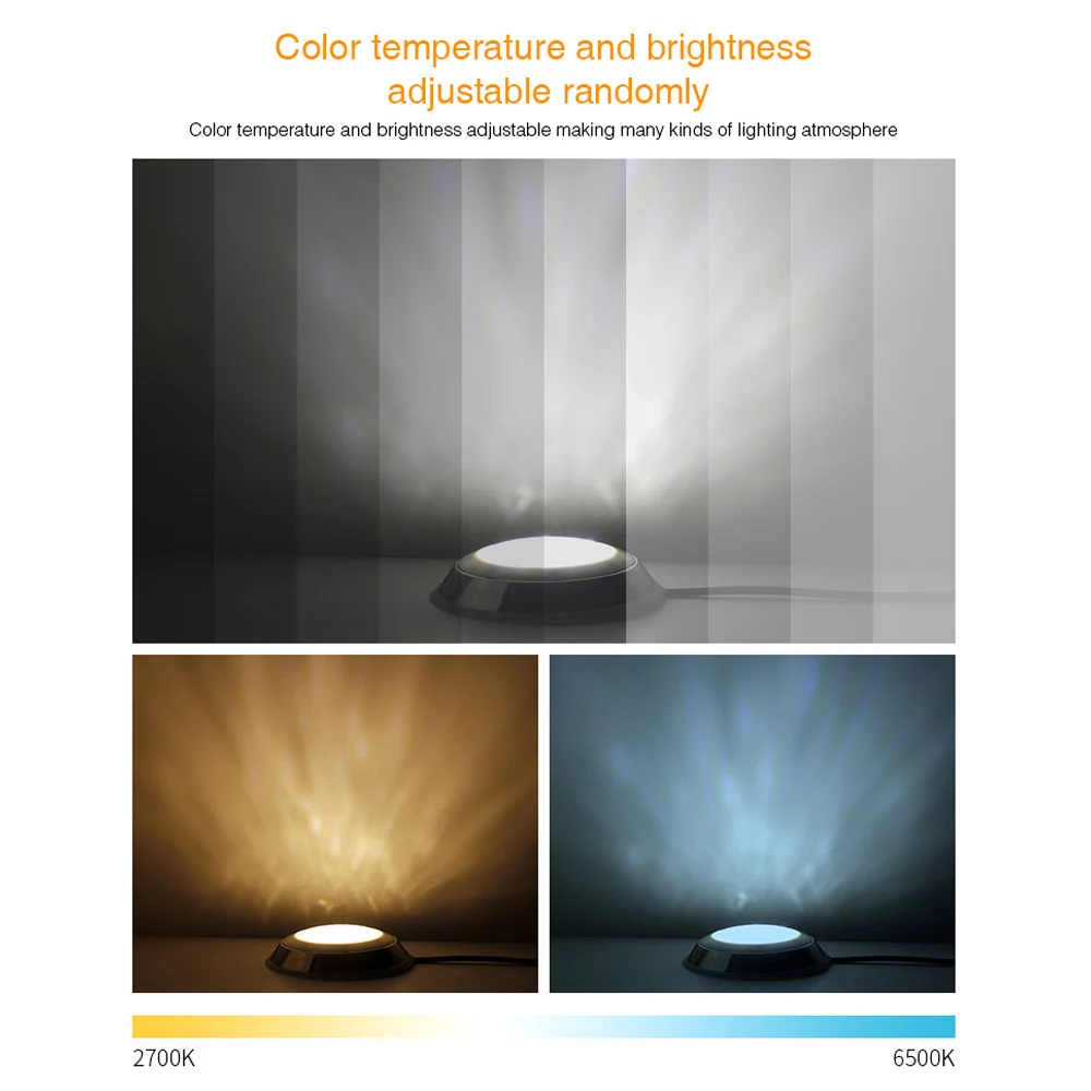 Светодиодный подводный светильник MiBOXER водонепроницаемая подводная лампа IP68