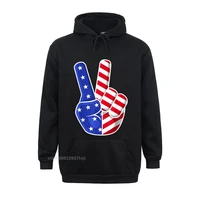 4th of july american flag peace sign hand patriotic hoodie mens retro fitness tight tops tees cotton hooded hoodies family