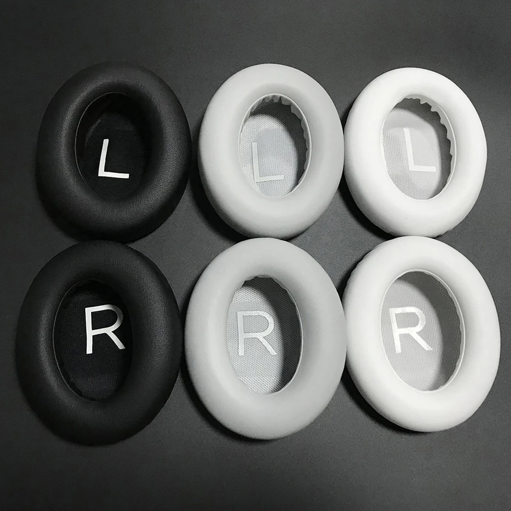 Сменные амбушюры из Протеиновой кожи поролоновые для наушников BOSE NC700 с