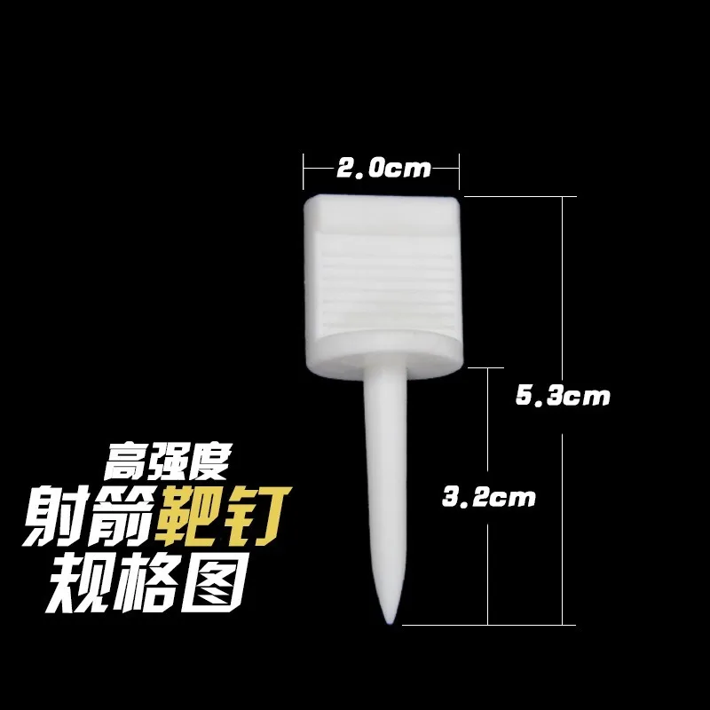 

100pcs Archery Target Face Nail Pin Point Fix Shooting Practise Paper Black and White Color Aiming Point Hunting Outdoor