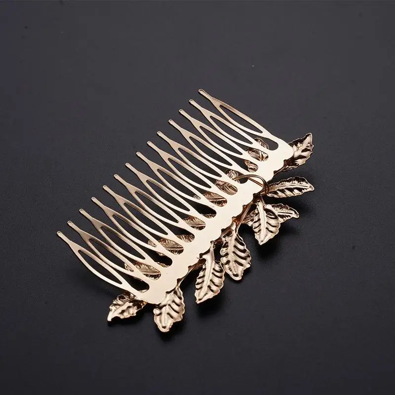 Модная расческа для волос в стиле панк женщин и девочек расчески с золотыми