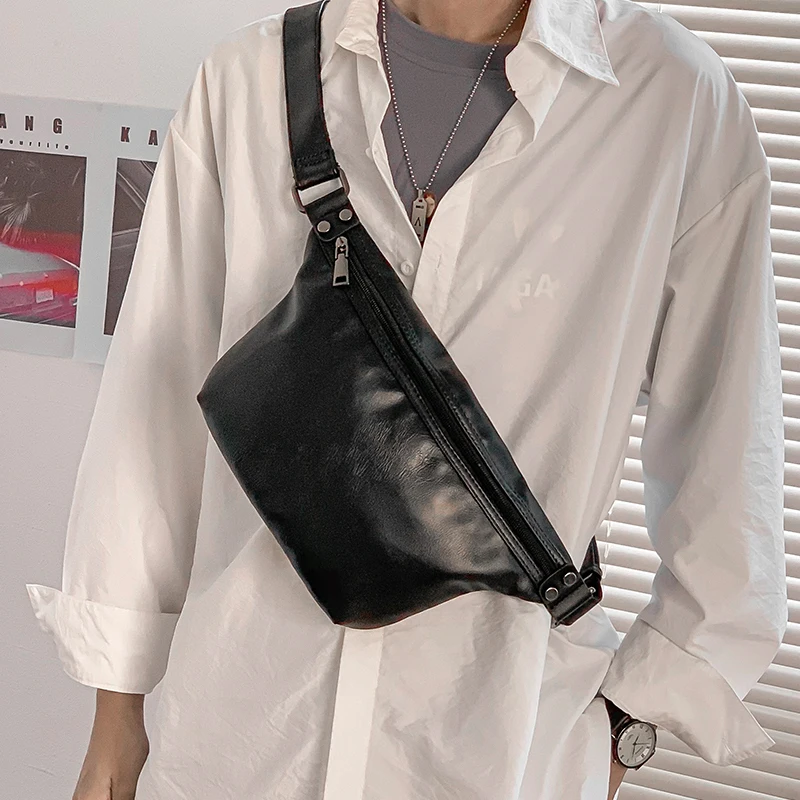 

Tidog Korean version of a hundred shoulder bag casual leather men's chest bag