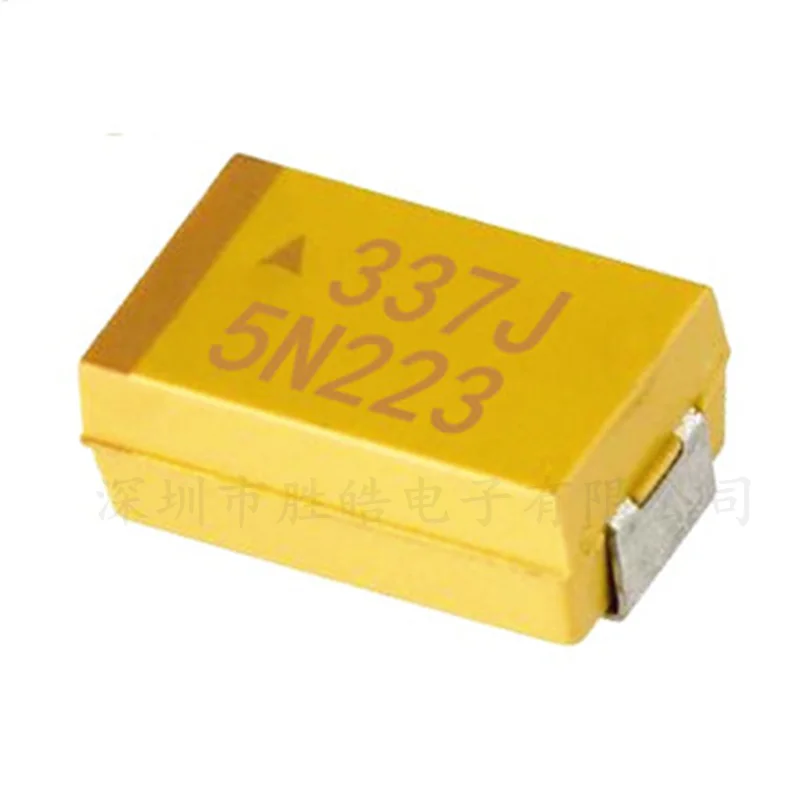 Танталовый конденсатор SMD типа C 6032 337J 6 3 V 330UF 2312 мкФ 330 10 шт. высокое качество |