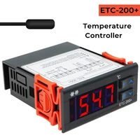 etc 200 digital thermostat temperature controller microcomputer refrigeration heating controller with data reading 220v