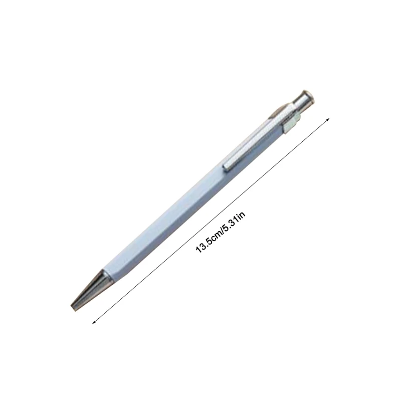 

1 Piece Exquisite Retractable Pen Hexagonal Pen Body Anti-slip Metal Pen Clip
