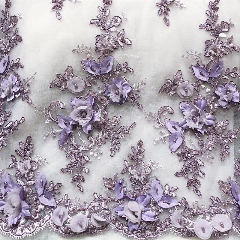 Кружевная ткань для свадебного платья 15 цветов золотая фиолетовая черная белая