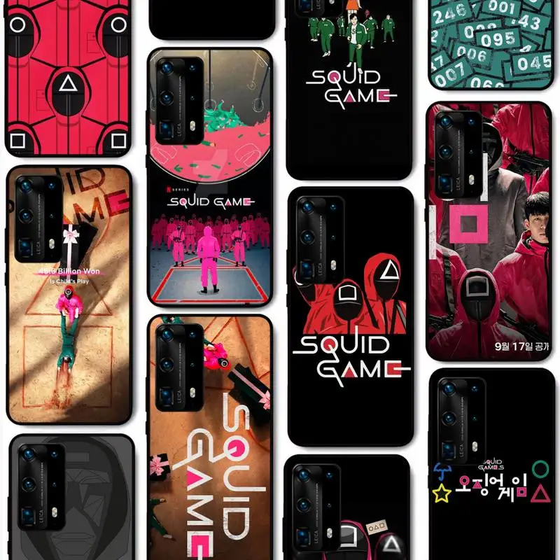 

Squid Game TV 456 Phone Case For Huawei P40 P30 P20 Pro P10 Plus P9 P8 Lite P Smart Cover