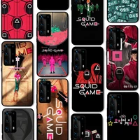 squid game tv 456 phone case for huawei p40 p30 p20 pro p10 plus p9 p8 lite p smart cover