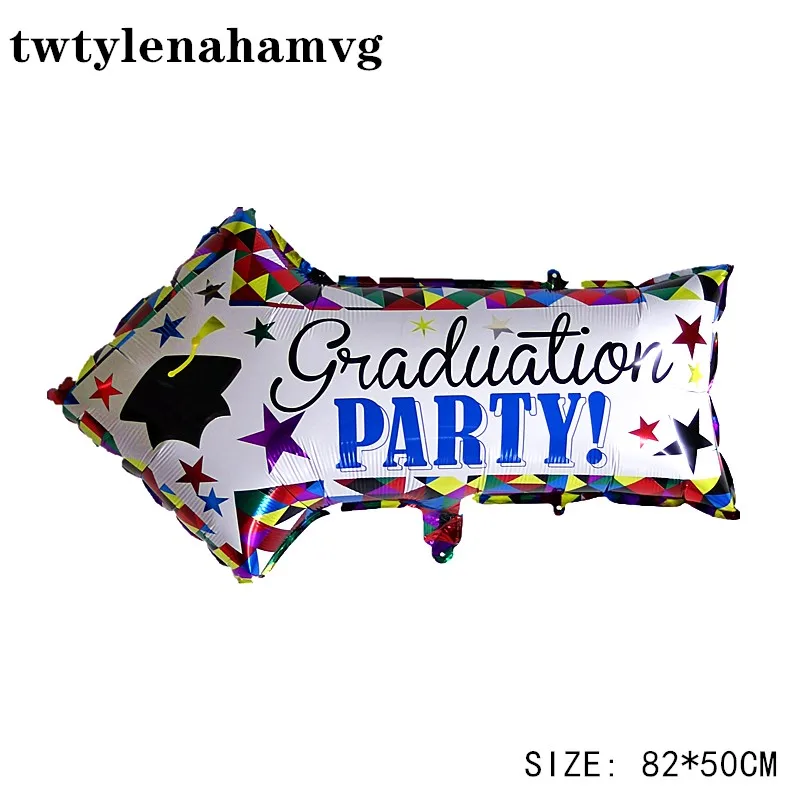 Новые большие красочные инструкции стрелы фольги воздушный шар День рождения