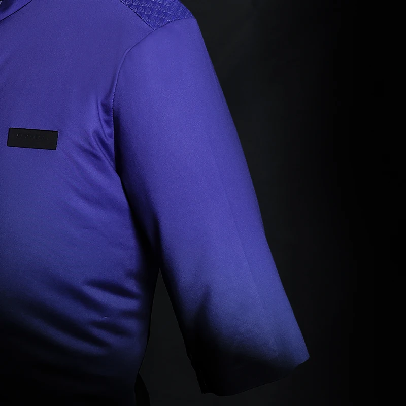 Рубашка велосипедная с коротким рукавом фиолетовый зеленый градиентный джемпер