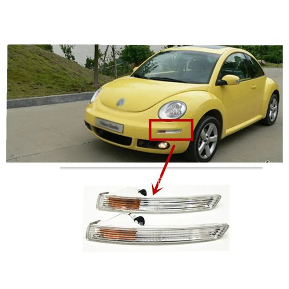 1C0953042 1C0953041ด้านหน้ากันชนไฟสัญญาณไฟเลี้ยวซ้ายขวาสำหรับ VW Beetle 2006 2007 2008 2009 2010