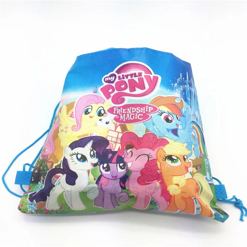Детские Сумки на день рождения My Little Pony Нетканая Подарочная сумка шнурке