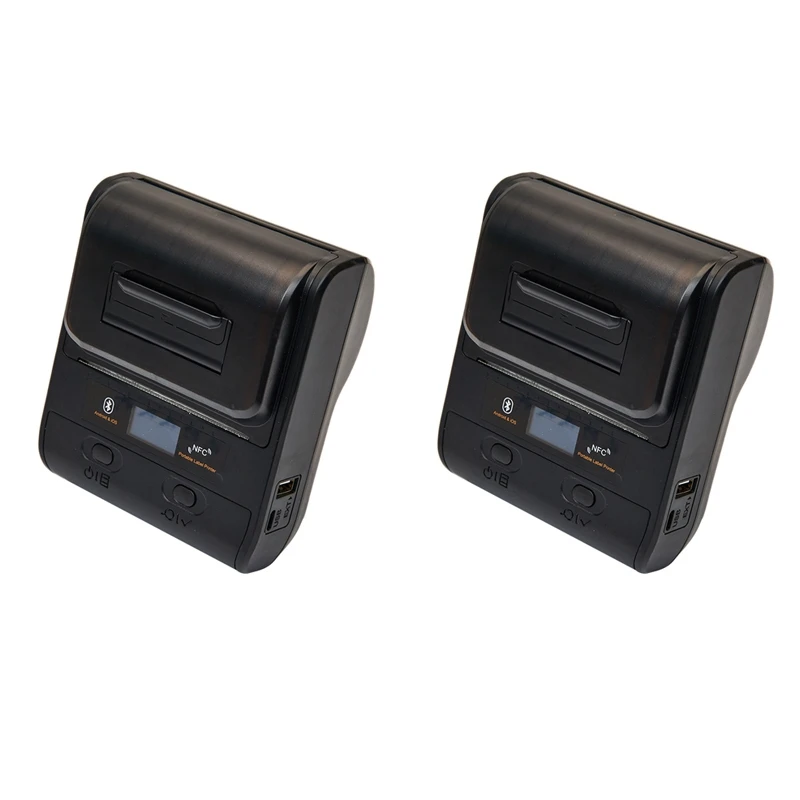 80 мм Термопринтер для этикеток Bluetooth принтер смарт штрих кодов или QR Android и