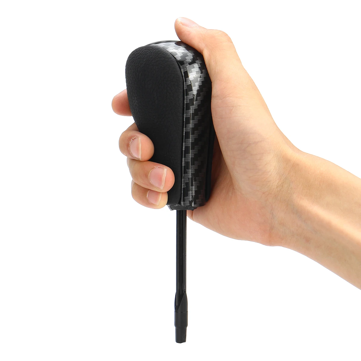 Черный/хром/карбоновый автомобильный Стайлинг автоматическая ручка