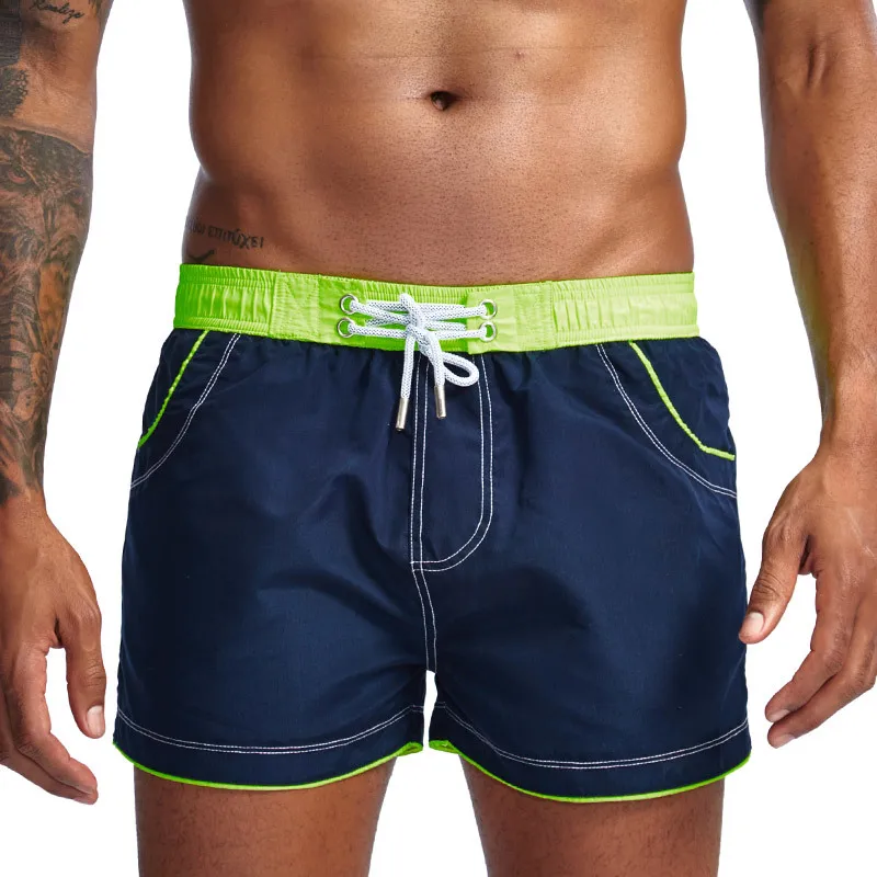 Быстросохнущие мужские пляжные шорты Трусы-брифы плавки для плавания пляжная