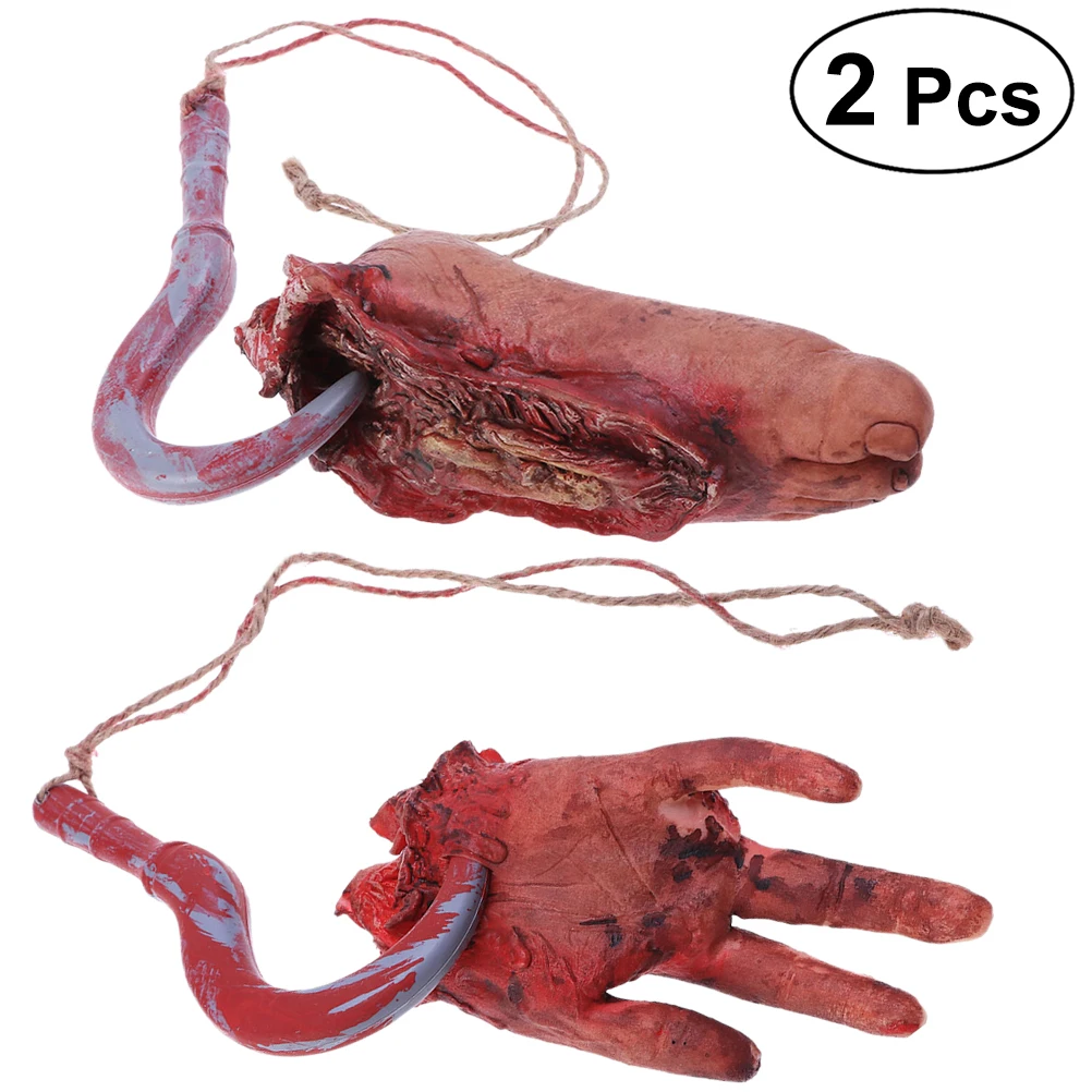 2 шт Хэллоуин страшный ужасный Творческий реквизит для розыгрыша Запчасти тела