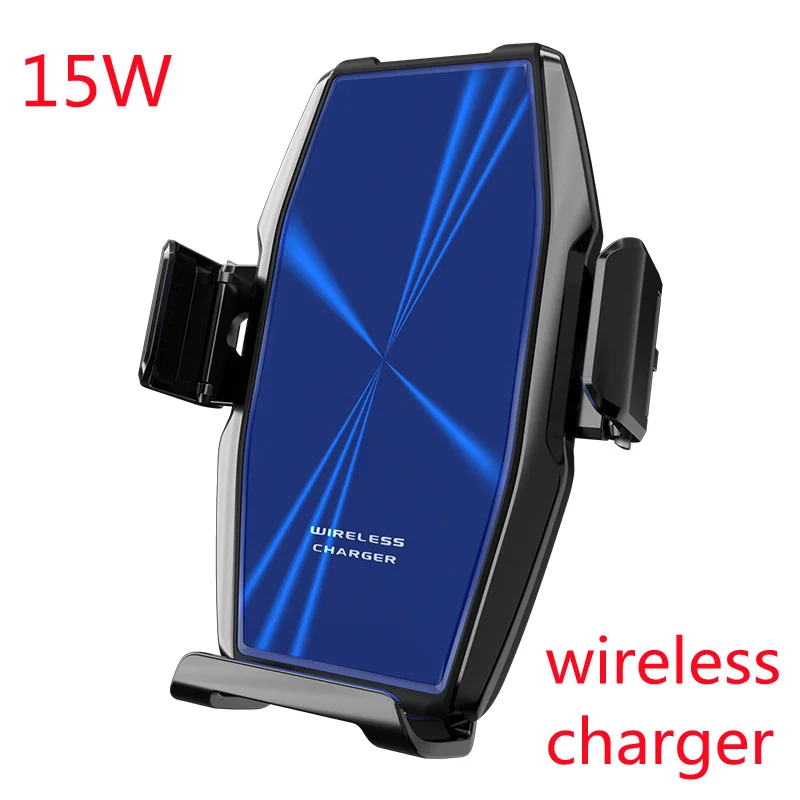 

15 Вт умное Беспроводное зарядное устройство Qi автомобильный держатель телефона для iPhone 12/Pro Max 11/Pro 8 8Plus Samsung S9 Huawei P20 быстрая Беспроводная зар...