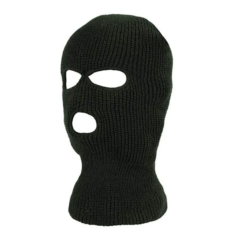Вязаная Балаклава активный отдых Полное Лицо Крышка Лыжная маска шеи теплая