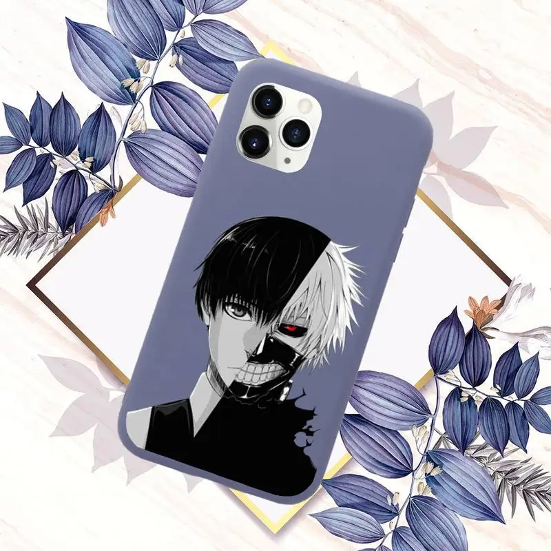 

Cartoon Tokyo Ghoul Phone Case Candy Color for iPhone 11 12 mini pro XS MAX 8 7 6 6S Plus X SE 2020 XR