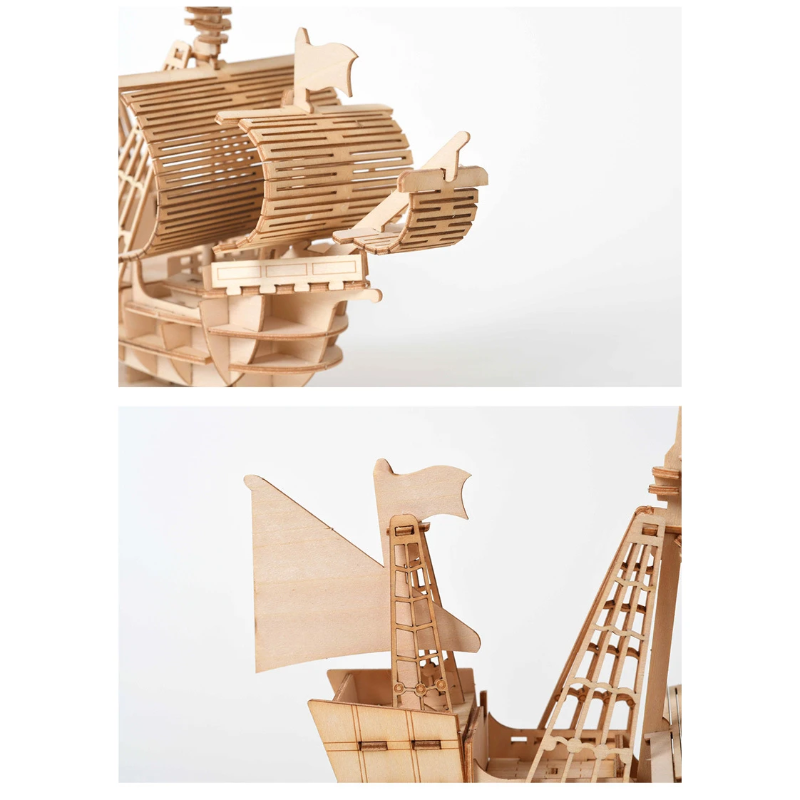 3D деревянная головоломка модель DIY Набор лазерной резки сборки здания кирпича