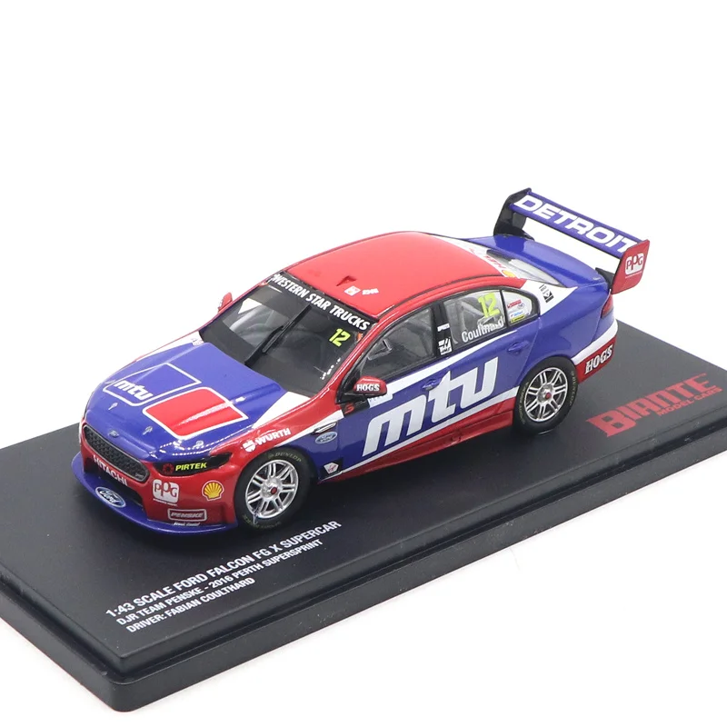 

Модель автомобиля BIANTE Ford FALCON FG X из металлического сплава, модель модифицированного гоночного автомобиля, коллекционные игрушки для взросл...