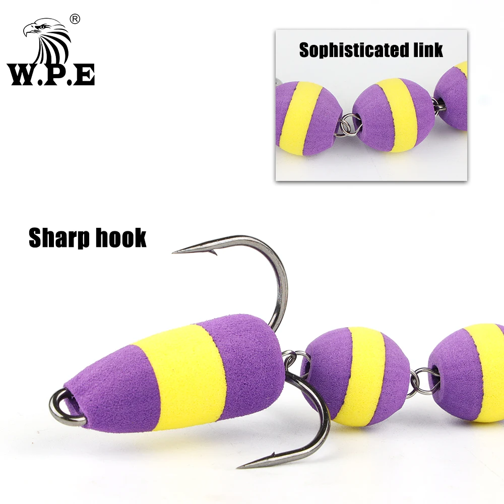 W.P.E Fishing Lure Size L Multicolor Soft Artificial Bass Tackle Wobblers Swim Bait Pesca New MANDULA | Спорт и развлечения
