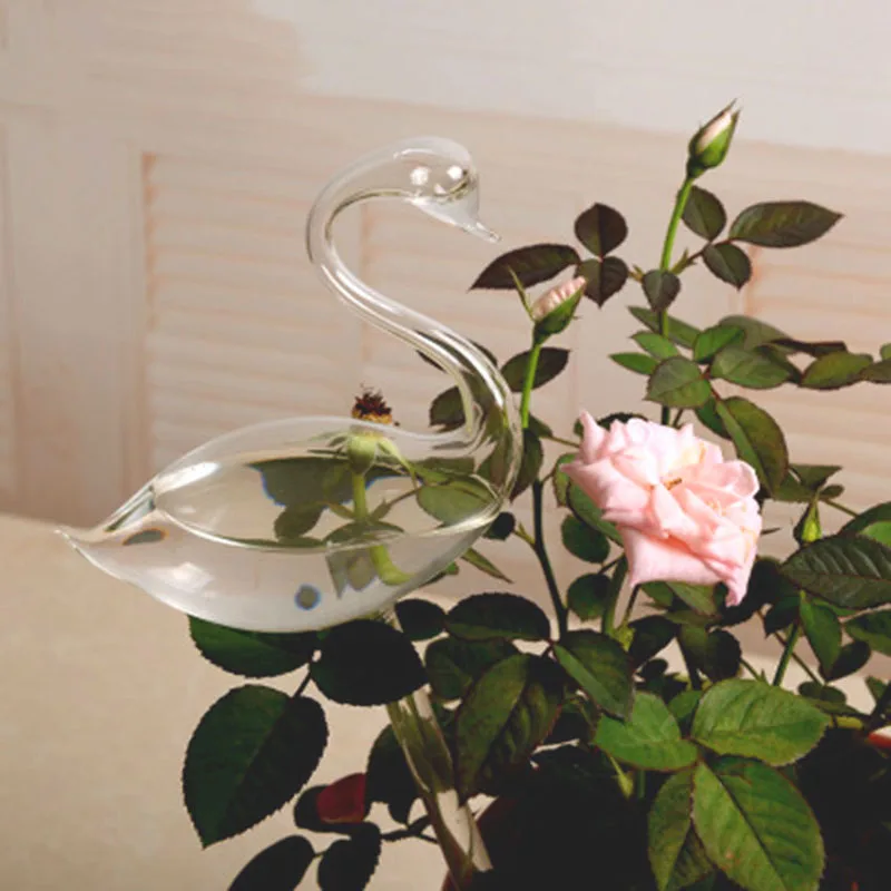 Креативное автоматическое устройство орошения стекло лебедь форма домашний сад