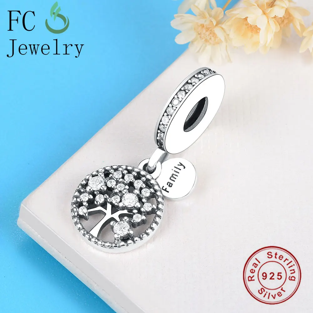 FC ювелирные изделия подходят оригинальный бренд шармы браслет 925 серебро семья