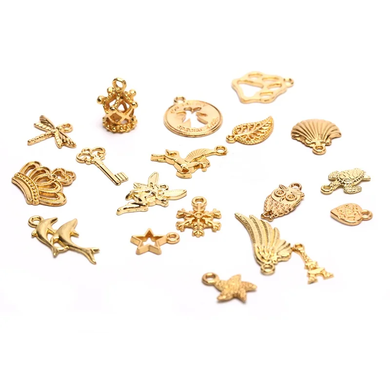 10 шт. винтажные из металлического сплава раковина животного подвески ювелирные