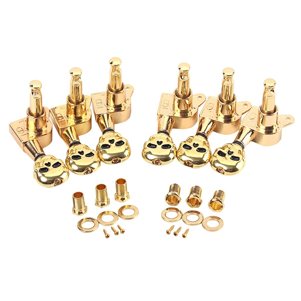 

Skull Guitar Tuners 6 X Right Tuning Tuner For Acoustic Guitar Electric Guitar