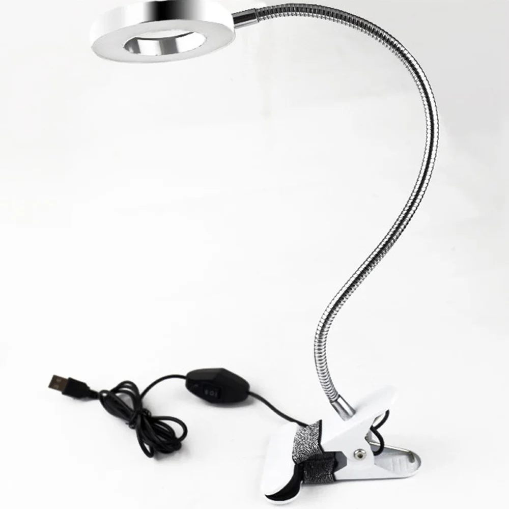 

1 Piece Flexible LED Table Lamp Clip-On Light Eyebrow Manicure Tattoo USB Lamp