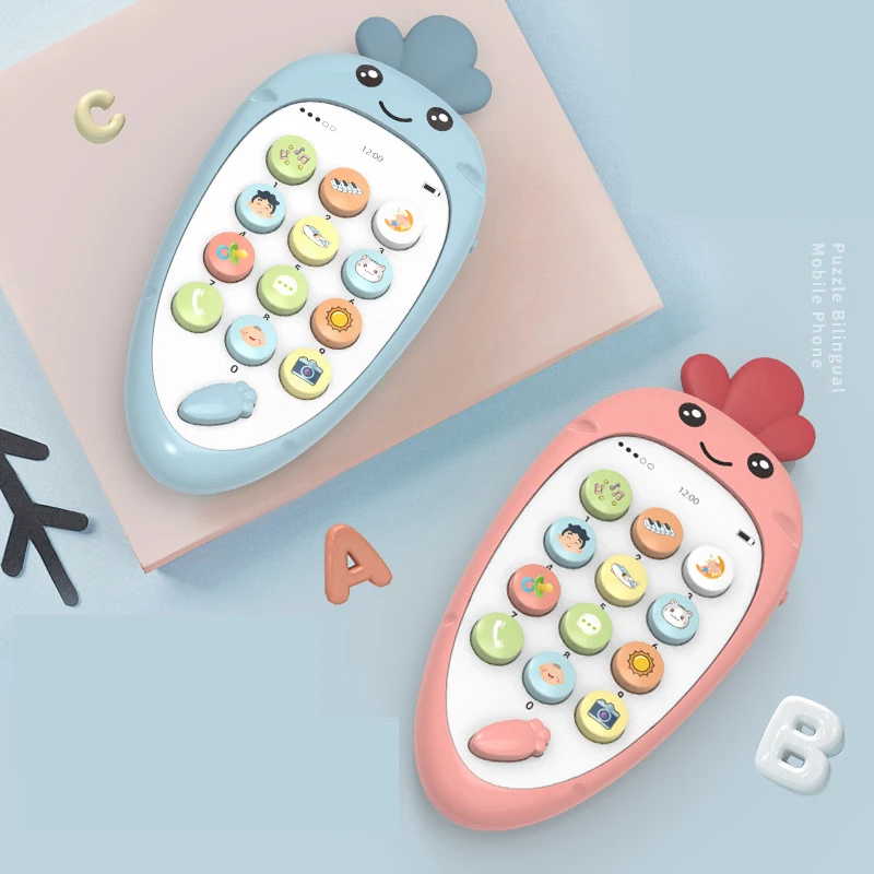 Детский телефон многофункциональные Имитационные игрушки для новорожденных 0 12