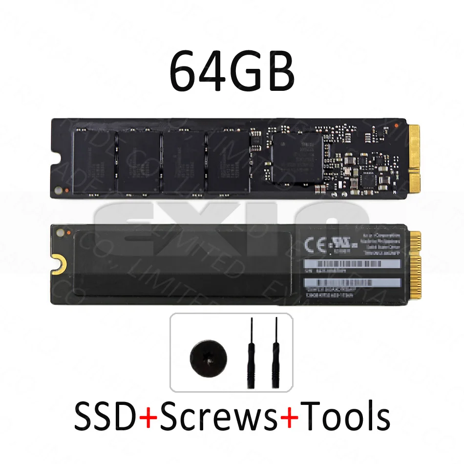 Используется для Macbook Air 11 &quot13&quot A1465 A1466 2012 года твердотельный накопитель SSD 64 ГБ 128