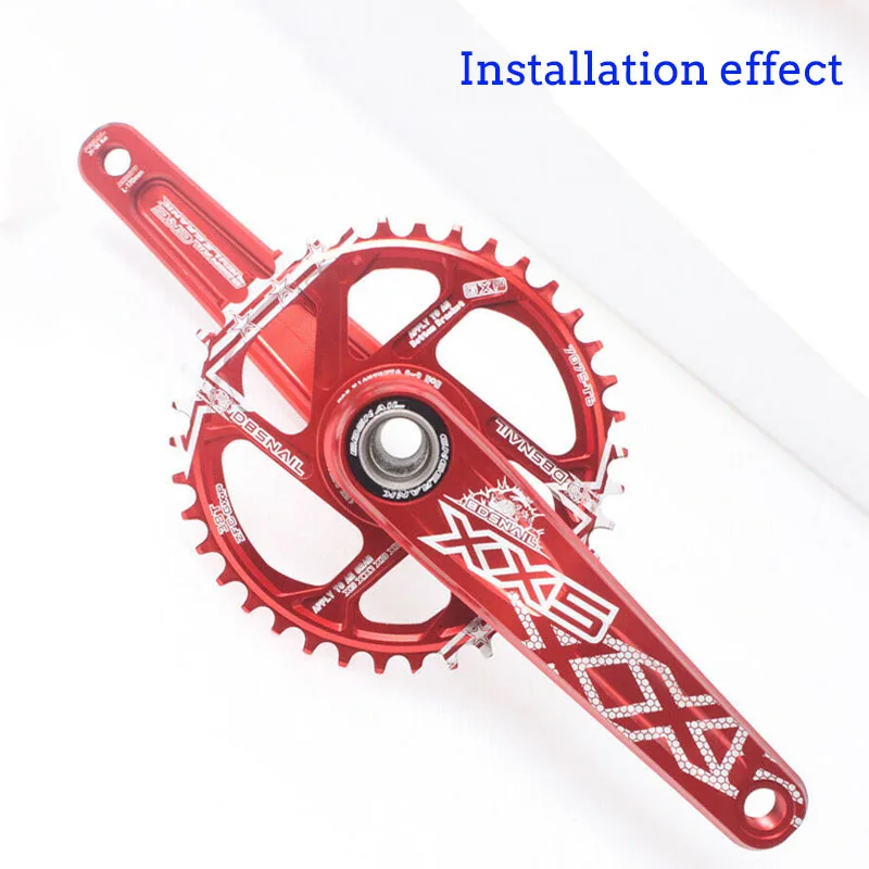 BDSNAIL узкая широкая цепь MTB GXP 170 мм Кривошип дорожный велосипед горный велосипед 34-40T Fit GXP XX1 X9 XO X01 шатун Смещение 1 мм