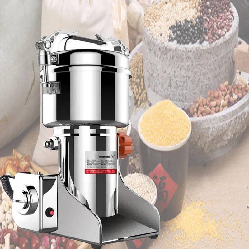 

800g Electric Grains Spices Grinder Medicine Cereals Coffee Dry Food Flour Powder Crusher Miller Grinding Machine 110V 220V