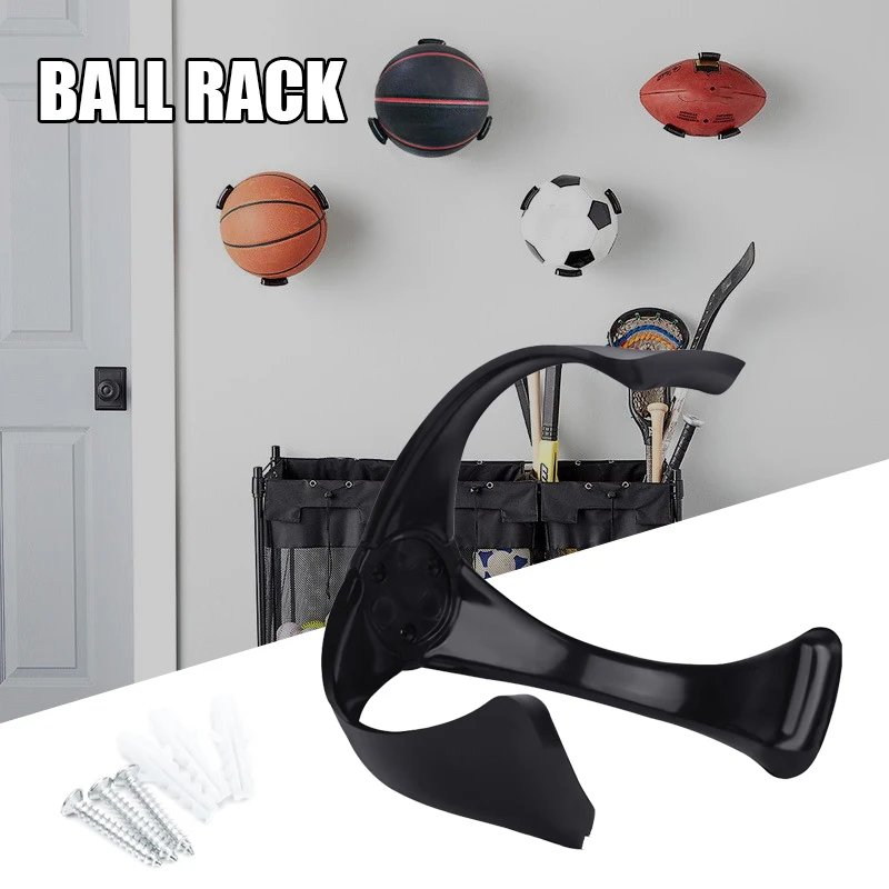 

Newly Wall Mounted Ball Holder Drilling Installation Claw Rack Household Balls Storage Display Shelf for Soccer Volleyball