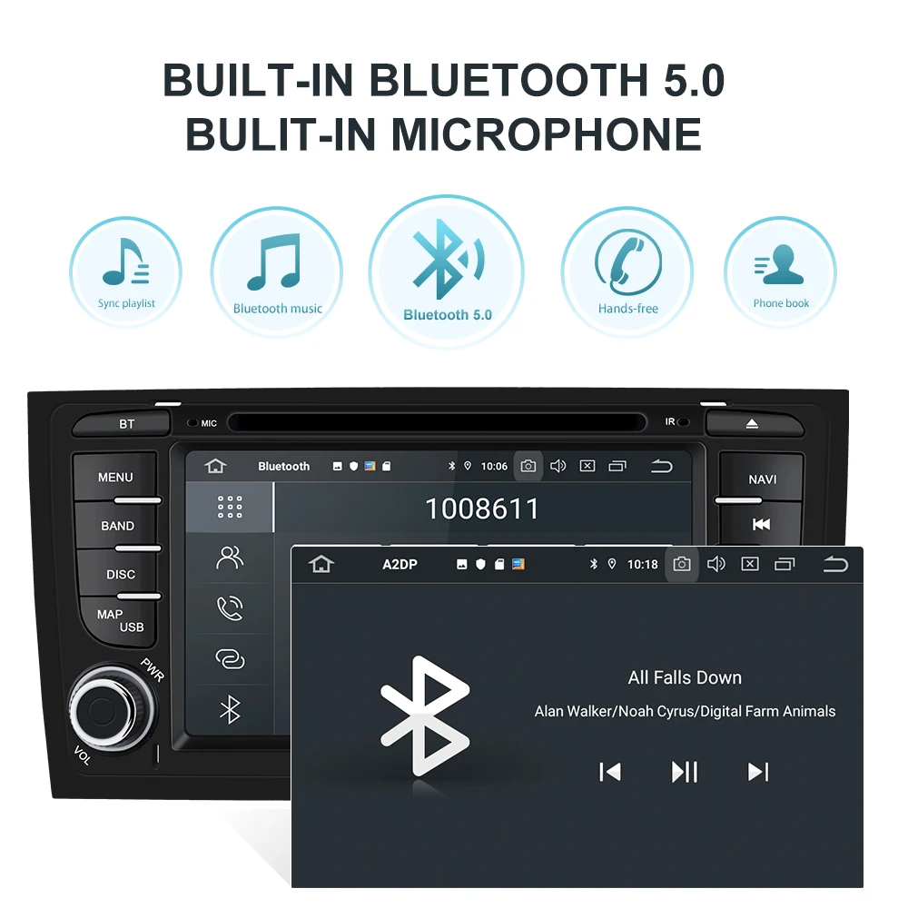 Isudar PX6 2 Din Android 10 для Audi A6 C5 S6 RS6 автомобильный мультимедийный плеер GPS DVD 8 ядро