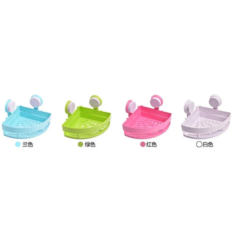 Ванная комната угловая сильной вакуумной присоски угловой слив Полка Стеллаж