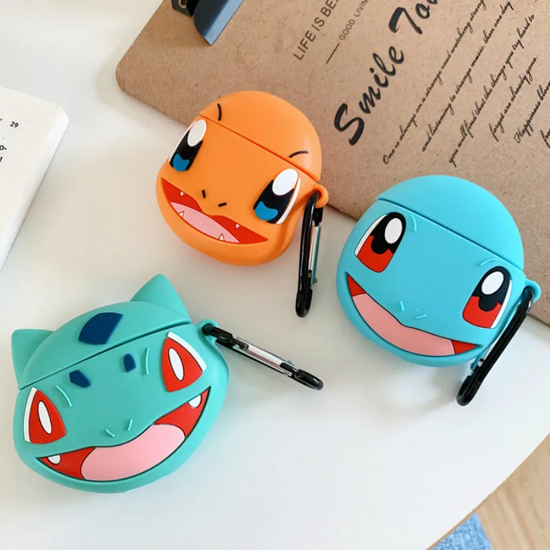 Стереоскопический цифровой чехол с изображением монстра для AirPods силиконовый