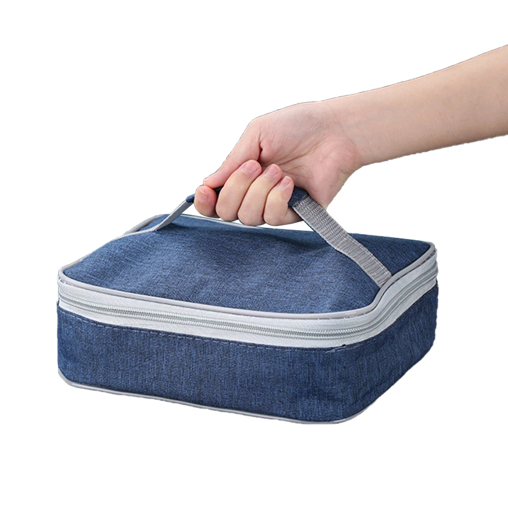 

Сумка-холодильник с термоизоляцией из алюминиевой фольги, для детей и взрослых, для школы и офиса, легкая в уходе портативная дорожная сумка...