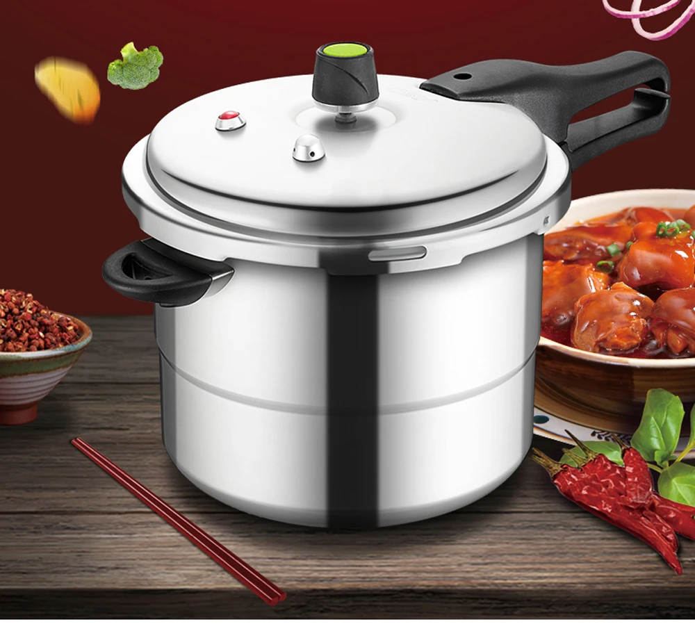 

Pressure Cooker Auminium soup Stew Pot Commercial Kitchen Steamer Cookware Gas stove Induction cooker cooking tool Utensils pan