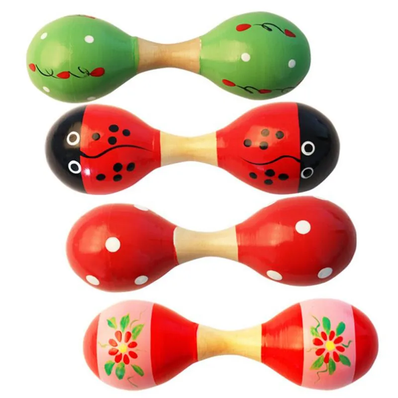 Музыкальные инструменты миниатюрный деревянный шар детские игрушки Ударные