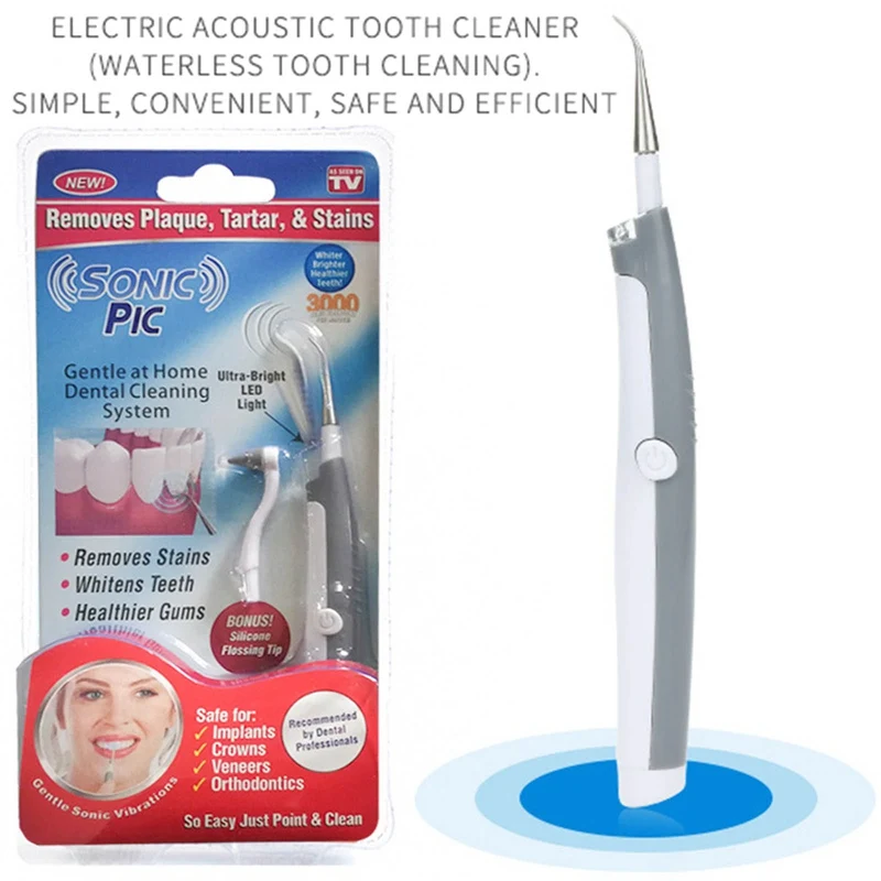 

Ultrasonic Sonic Dental Scaler Calculus Plaque Remover Tool Kit Tooth Stains Tartar Cleaner Dentist Whiten Teeth Health Hygiene