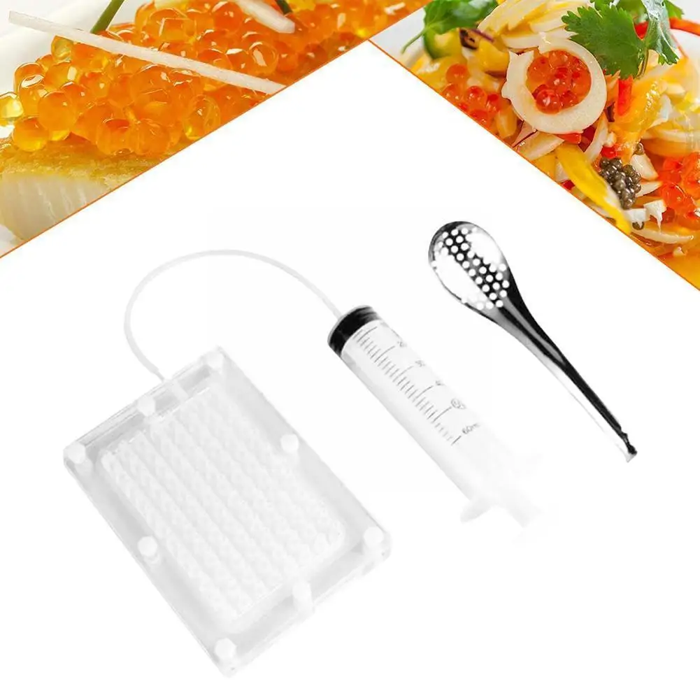 

Caviar Maker 100 Holes Molecular Gourmet Tools Kitchen Gadgets Cooking Decoration Equipment for Kitchen Tools L6U3