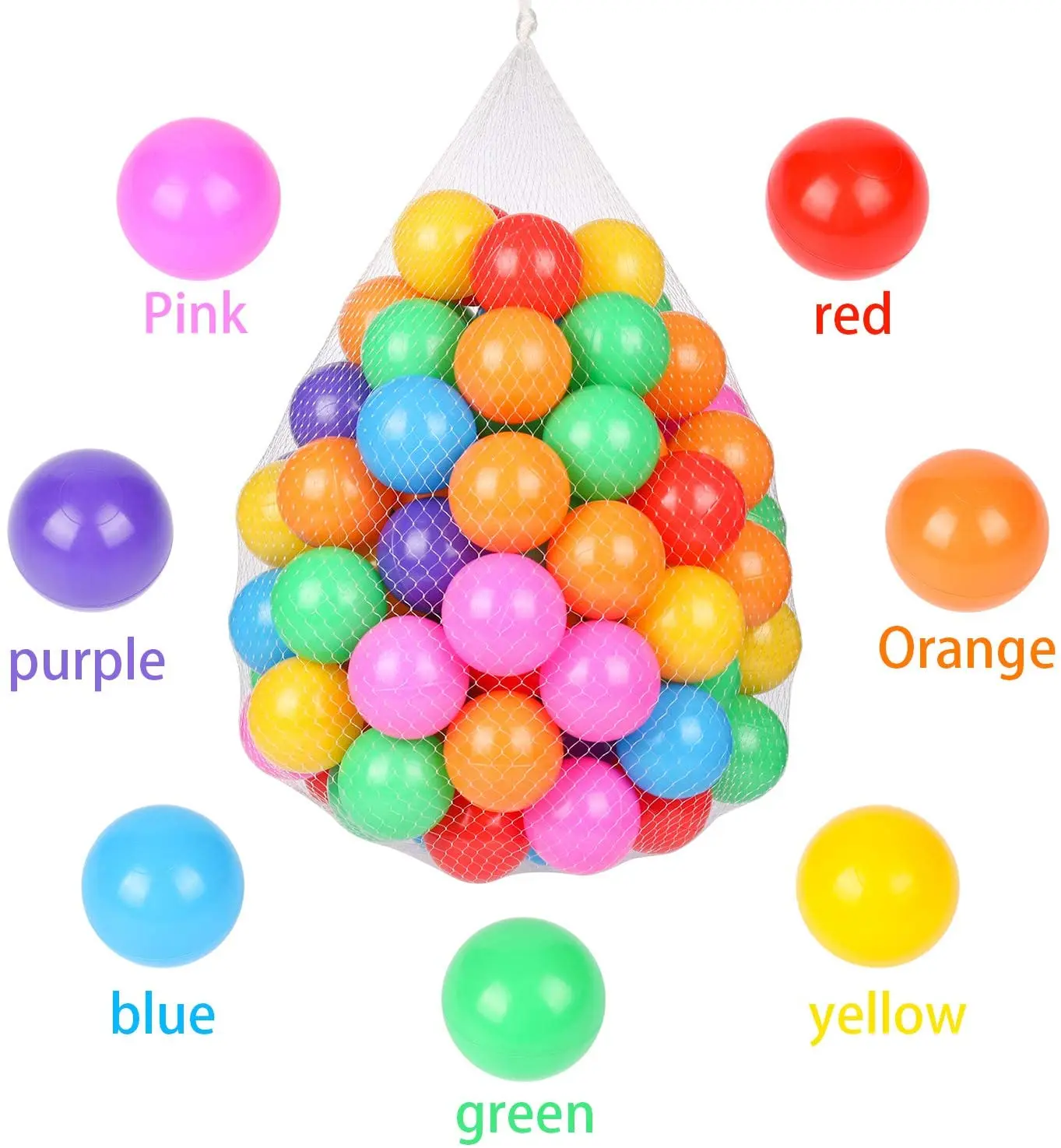 Safety Children Balls Baby Dry Pool Toys Colorful Eco-Friendly Kids Playpen Swim Water Ball Child Game Stress Air | Игрушки и хобби