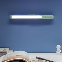 led clip cabinet lamp wall reading light stick bed lamp built in battery magnetic touch control for reading closet makeup mirror